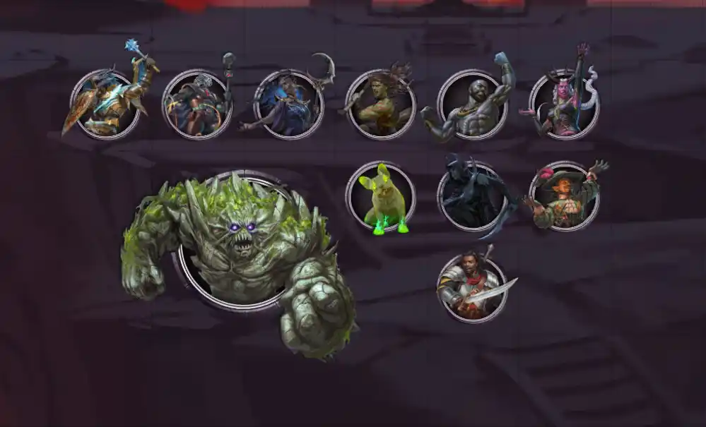 A screenshot of the tokens included with the module.