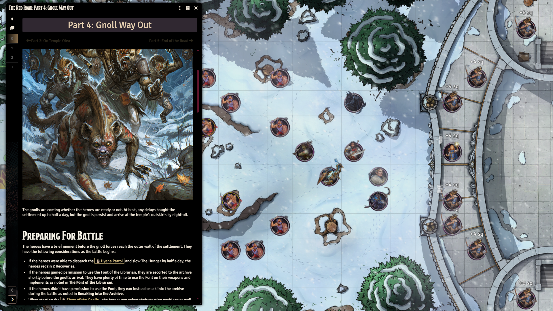 The leveled maps.