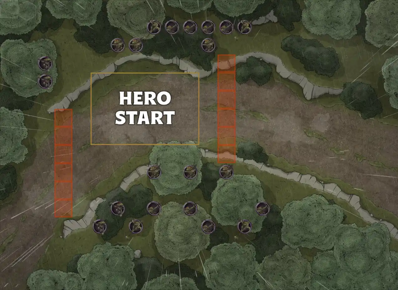 A screenshot of the goblins in the Buck's Ridge Run encounter